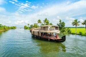 Lush green surroundings the kerala backwater cruise