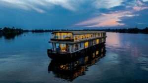 Night view of Kerala backwater cruise