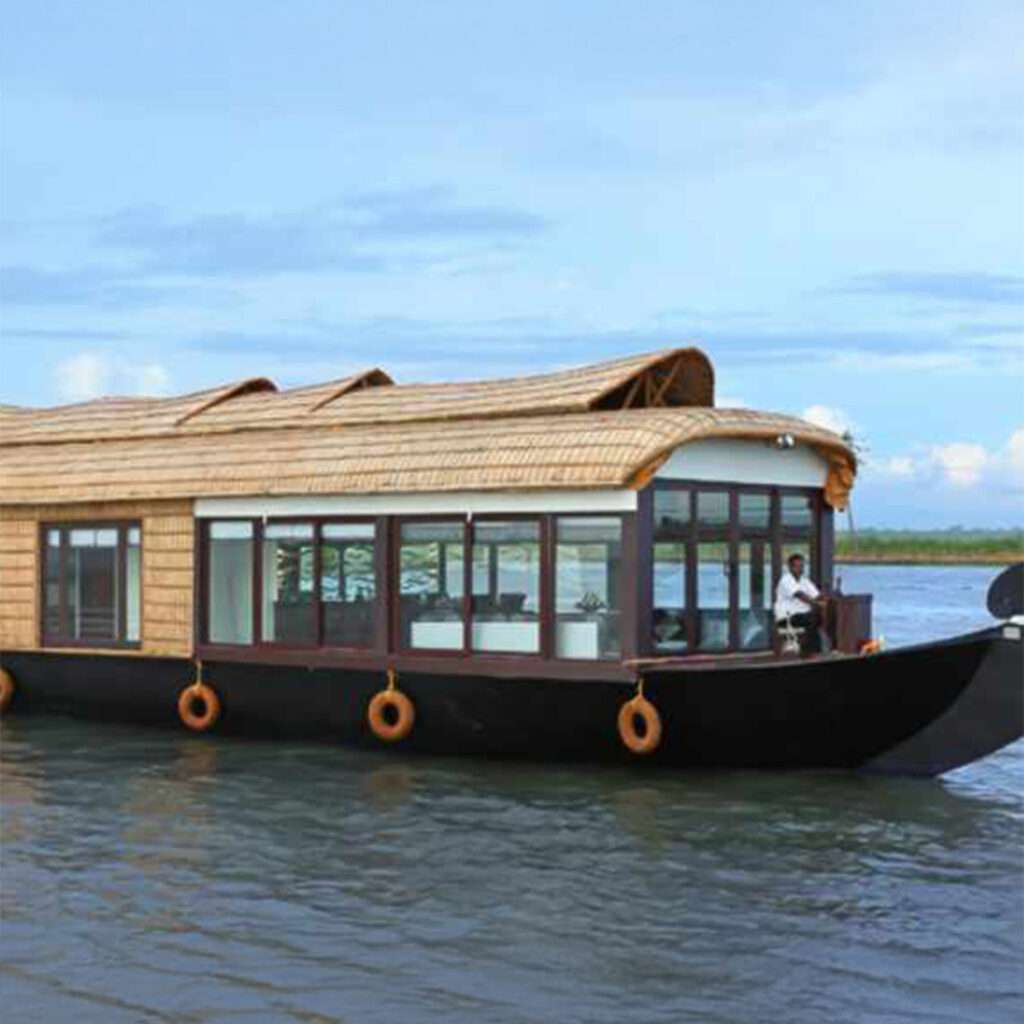 Traditional Kerala houseboats in Alleppey